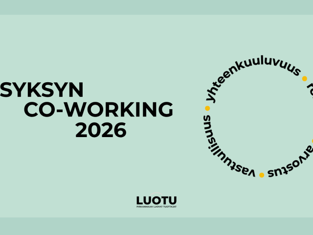 Syksyn 2026 yhteistyöskentelypäivät LuoTulla – tervetuloa tekemään töitä yhdessä